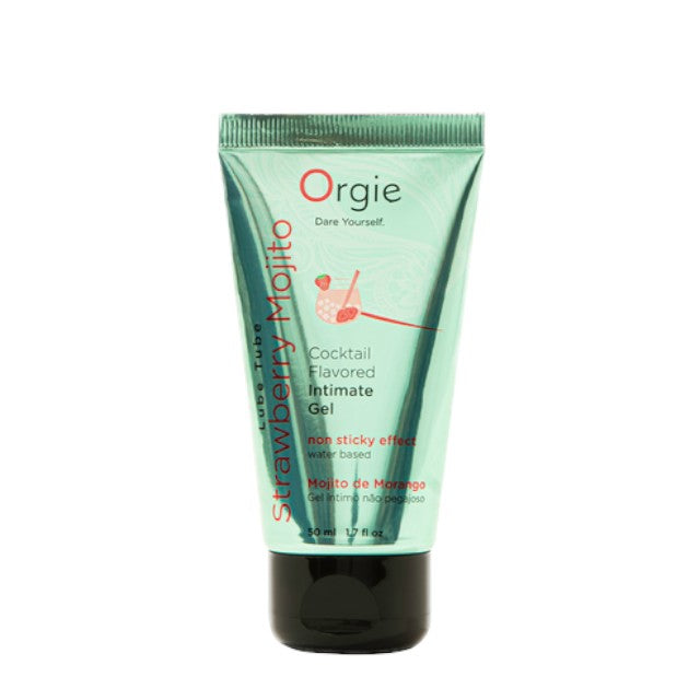 Lubrifiant cu aromă ORGIE Lube Tube – Cocktail Intimate Gel STRAWBERRY MOJITO, pe bază de apă, 50 ml