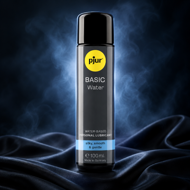 Lubrifiant pe bază de apă PJUR Basic Water, textură mătăsoasă, hidratant, fără uleiuri, 100 ml