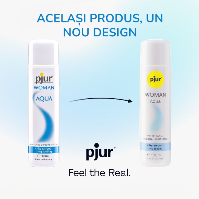 Lubrifiant pe bază de apă PJUR Woman AQUA Silky Smooth, pentru femei, testat dermatologic, 100 ml