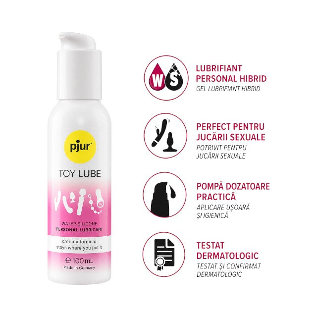 Lubrifiant Pjur - Toy Lube, pentru utilizarea cu jucarii erotice, pe bază de apă, 100 ml