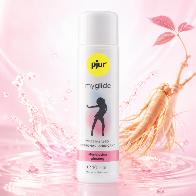Lubrifiant premium stimulare Pjur My Glide, Ginseng, pentru femei, 100 ml
