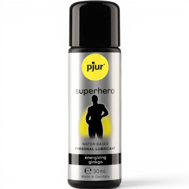 Lubrifiant premium stimulare Pjur SuperHero Ginkgo, pentru bărbați, 30 ml