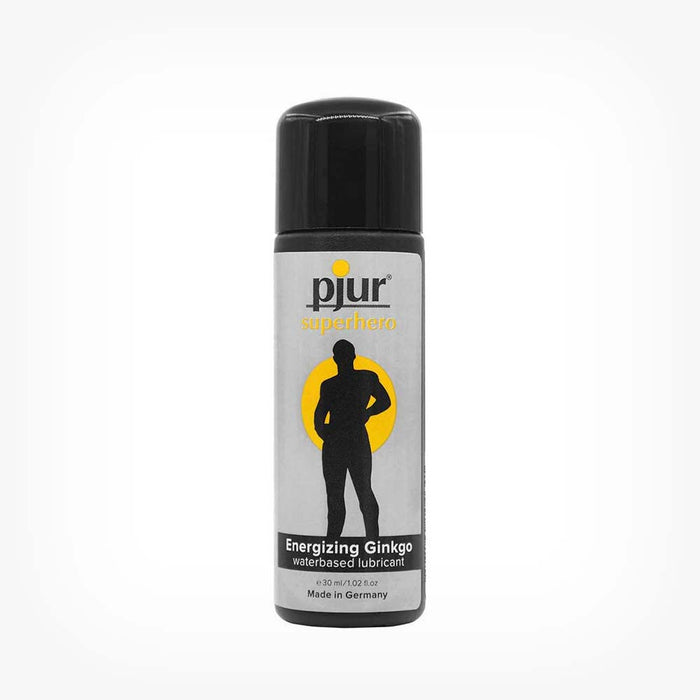 Lubrifiant premium stimulare Pjur SuperHero Ginkgo, pentru bărbați, 30 ml
