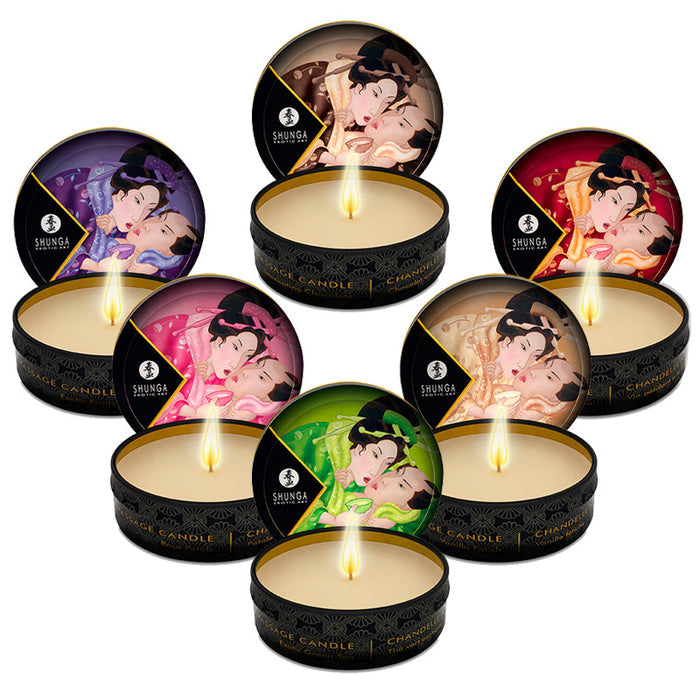 Lumanare pentru masaj DESIRE - Shunga, cu aroma de vanilie, 30 ml