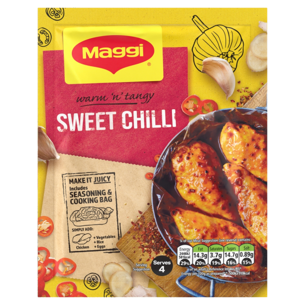 Maggi Juicy Sweet Chilli Chicken 16 x 41g (box) - Out of Date