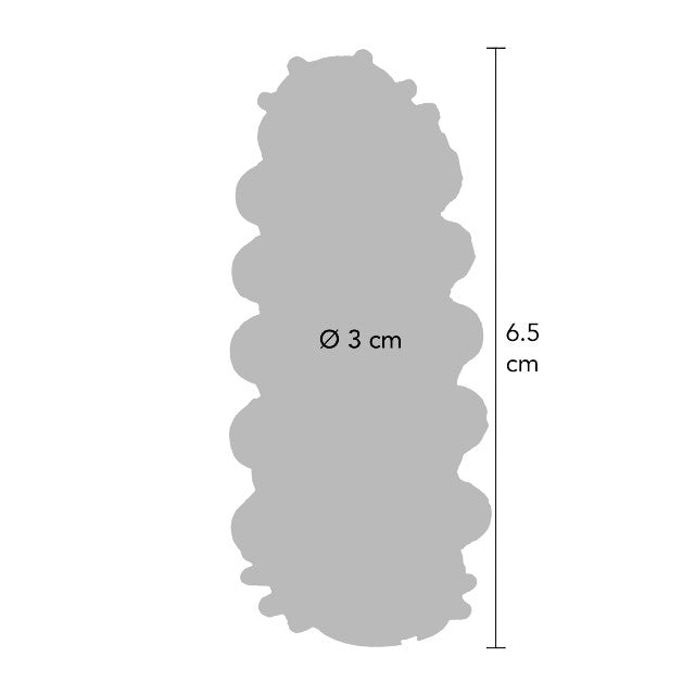 Manșon pentru penis cu striații TOYJOY Power Stretchy Sleeve, pentru stimulare intensă și îngroșare, transparent