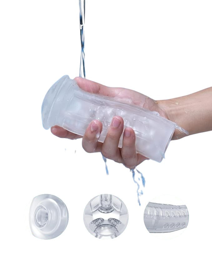 Manson de rezerva pentru masturbator, conceput exclusiv pentru Lovense Max 2, culoarea transparenta, 9 cm