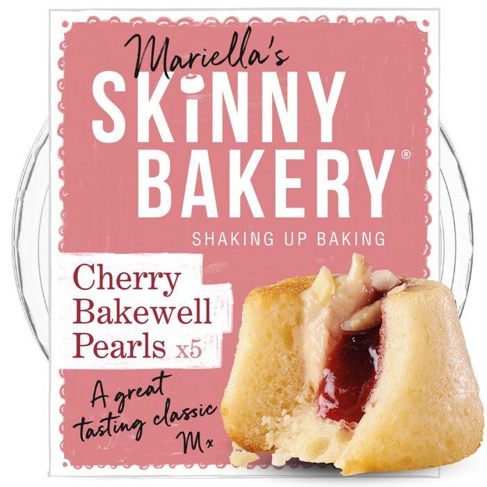 Mariella’s Cherry Bakewell Pearls (6 pack x 5 cakes)
