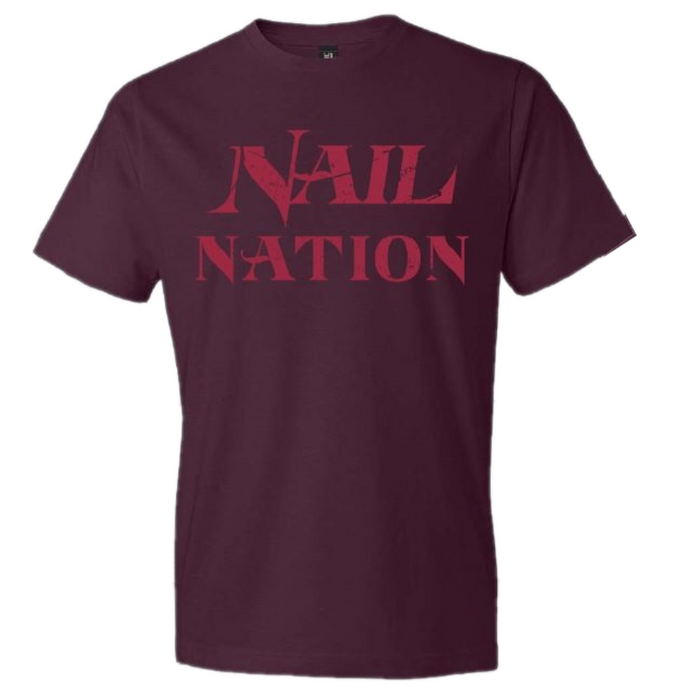 Maroon Nail Nation Tee