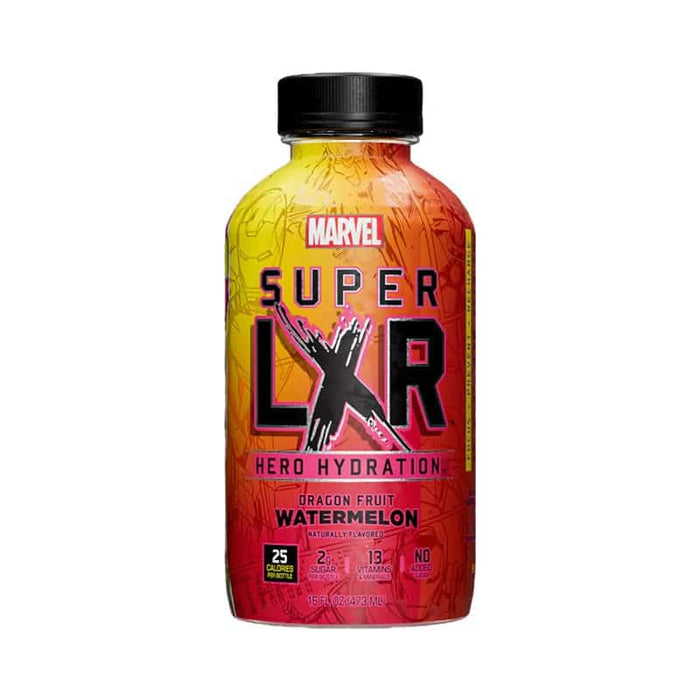 MARVEL SUPER LXR Dragon fruit Watermelon Hydration 12 x 473ml (case) - Out of Date