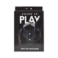 Masca Bound To Play - Kitty Cat Face Mask, pentru jocuri erotice in cuplu, neagra N12283