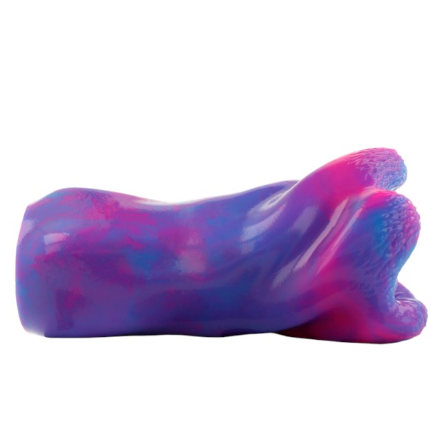 Masturbator manual CYBERSILICOCK EPIC Thetis Cyclops, din silicon supermoale, flexibil, 20 cm, mov și roz