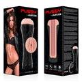 Masturbator manual JAMYJOB PUSSY, interior texturat pentru simulare vaginală realistă, material TPE, negru