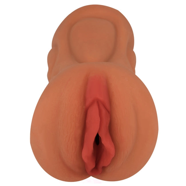 Masturbator manual JAMYJOB Signature Vivian, din TPR texturat pentru simulare vaginală realistă, culoarea pielii