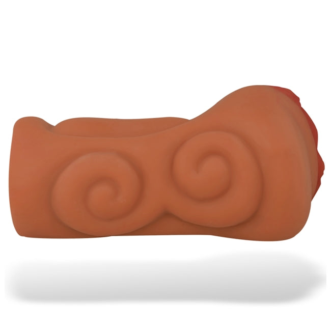 Masturbator manual JAMYJOB Signature Vivian, din TPR texturat pentru simulare vaginală realistă, culoarea pielii