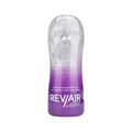 Masturbator manual REVAIR Light Reusable Masturbation Cup, cu 3 tipuri de texturi, material TPE, 16.5 cm, mov