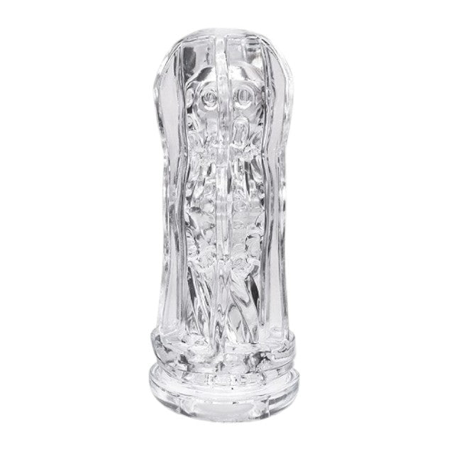Masturbator manual REVAIR Light Reusable Masturbation Cup, cu 3 tipuri de texturi, material TPE, 16.5 cm, mov