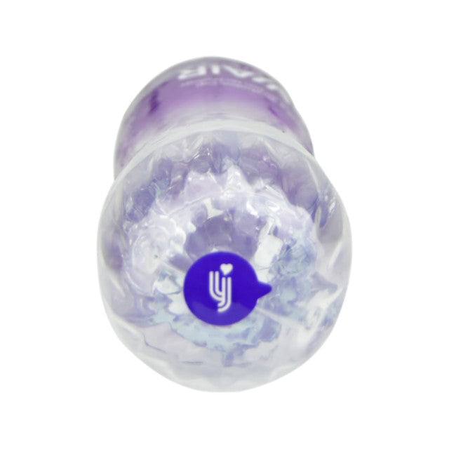 Masturbator manual REVAIR Light Reusable Masturbation Cup, cu 3 tipuri de texturi, material TPE, 16.5 cm, mov