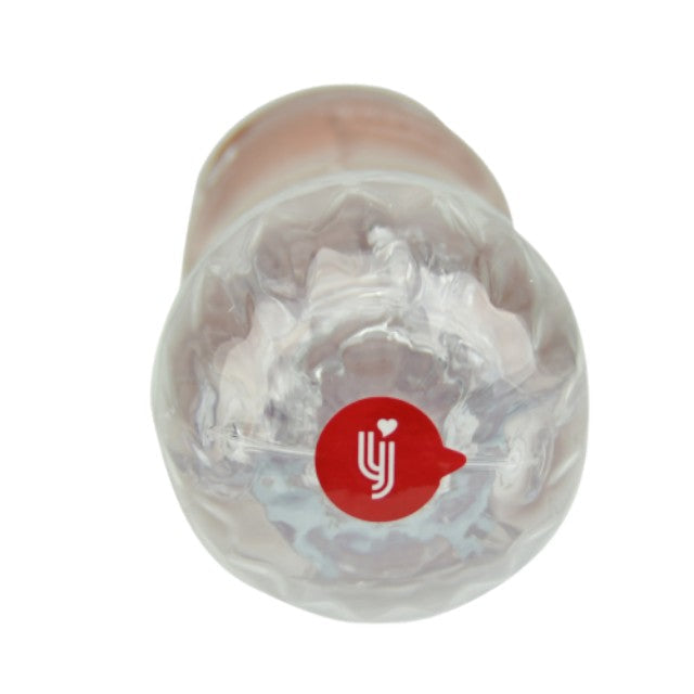 Masturbator manual REVAIR Tight Reusable Masturbation Cup, cu 3 tipuri de texturi, material TPE, 16.5 cm, portocaliu