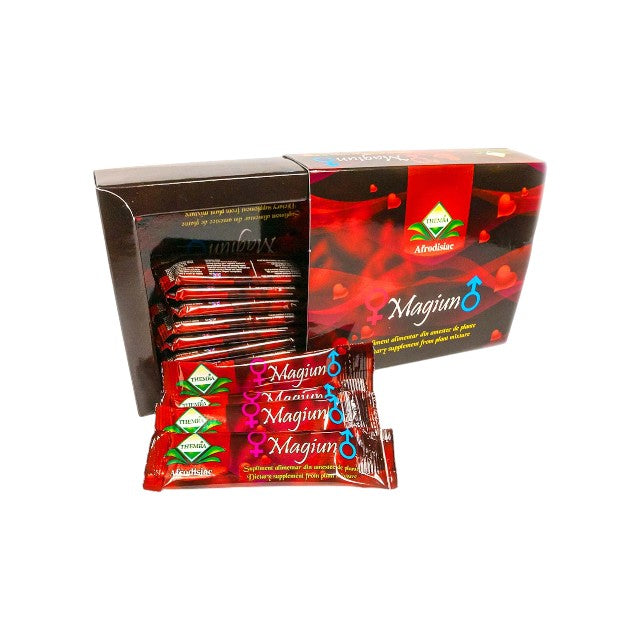 Miere unisex Themra Magiun, poate susține potența și libidoul, conține ingrediente naturale, 1 cutie x 12 plicuri