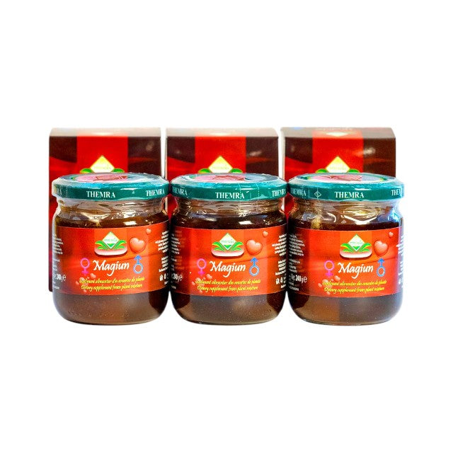 Miere unisex Themra Magiun, poate susține potența și libidoul, conține ingrediente naturale, 240 g