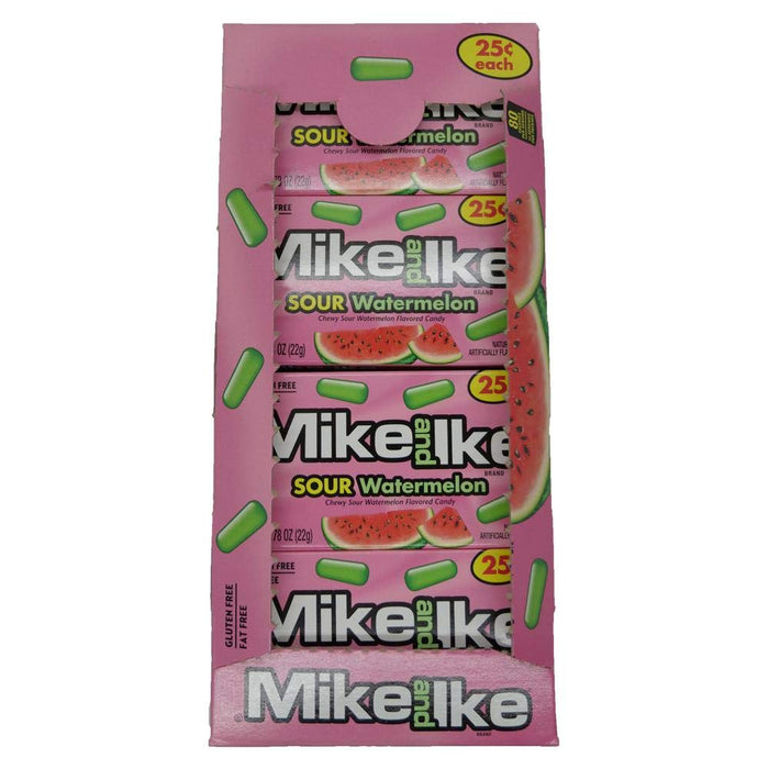 Mike & Ike Sour Watermelon 24 x 22g (box) - Out of Date