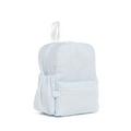 Our best-selling Backpacker now has a little sibling - meet the Mini Backer!!

Soft to the touch, lightweight, and water-resistant, is equipped with 2-way top zipper for easy access with plenty of room inside and a front zip pocket for all the extras.  It features adjustable padded straps, 2 side water pockets and a convenient top handle that make them easy to carry, and its machine washable!

Size: 8.25"l (base) x 11"h x 4.75"d