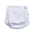 Wrap your little one in the soft, breathable luxury of the Monogram Me White Ruffled Pima Diaper Cover by Baby Loren. Crafted from pure Pima cotton, it offers gentle comfort, a smooth fit, and a blank canvas for a perfect monogram promising to keep your baby cozy every day!