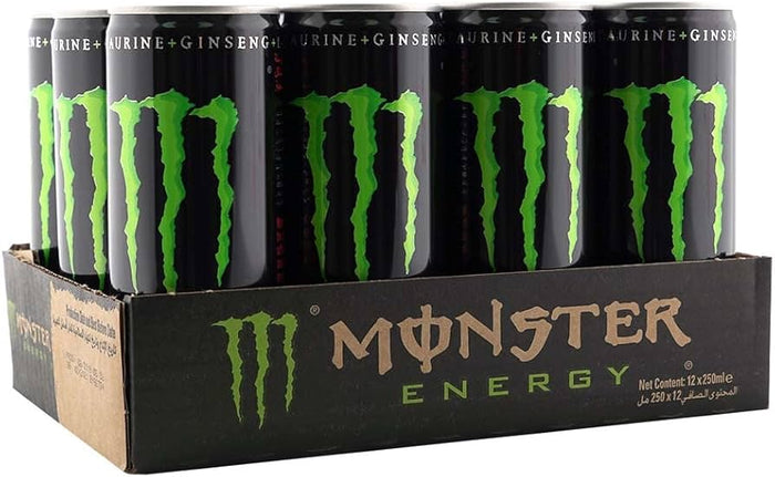 Monster Energy Original Green (Small Cans) 12 x 250ml - Short Dated