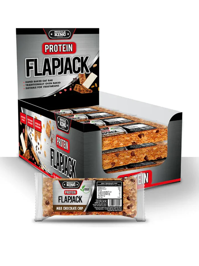 Muscle King Nutrition Protein Flapjacks 12 x 100g - Short Dated