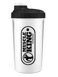 Muscle King Nutrition Screw Cap Shaker 700ml White and Black
