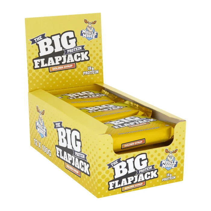 Muscle Moose Big Protein Flapjack 12 x 100g - Short Dated