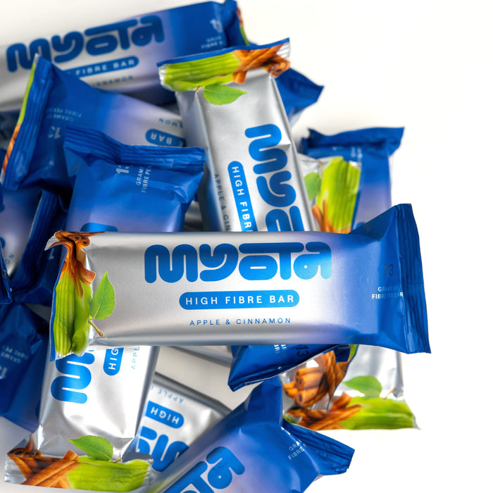 Myota Apple & Cinnamon Prebiotic Fibre Bar 12 x 50g (loose bars) - Out of Date