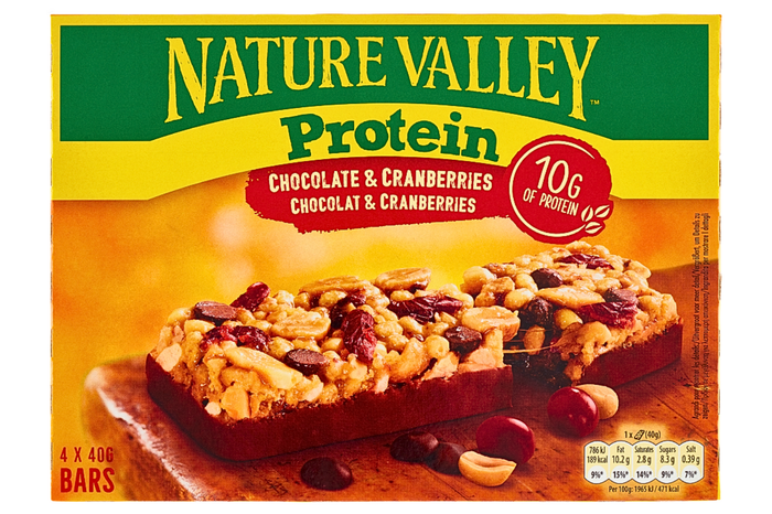 Nature Valley Protein Chocolate & Cranberry 8 x 4 x 40g (case) - Out of Date