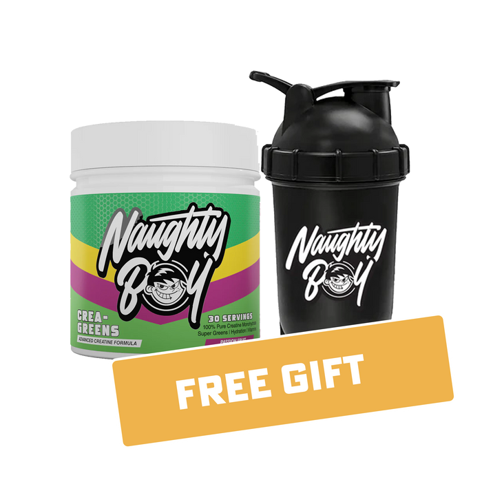 Naughty Boy Crea-Greens 270g + Free Random Shaker - Special Offer