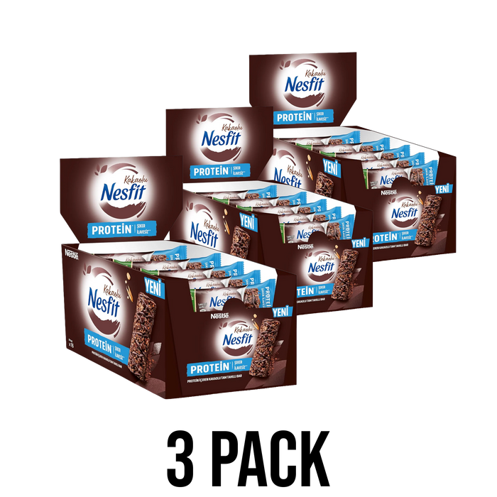 Nestle Nesfit Kakaolu (Chocolate Protein Grain Bars) 48 x 20g (3 boxes)- Out of Date