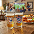 New England Patriots 16oz Glass Pint