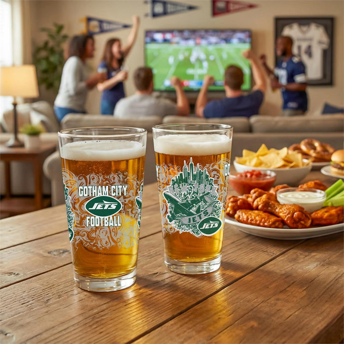 New York Jets 16oz Glass Pint