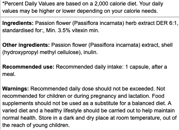 Osavi Passiflora 250mg Vegan Caps