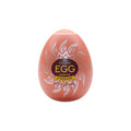 Ou masturbator TENGA Shiny II, de unică folosință, cu loțiune inclusă, interior texturat geometric, material elastic TPE