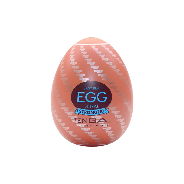 Ou masturbator TENGA Spiral, de unică folosință, cu loțiune inclusă, interior texturat spiralat, material elastic TPE