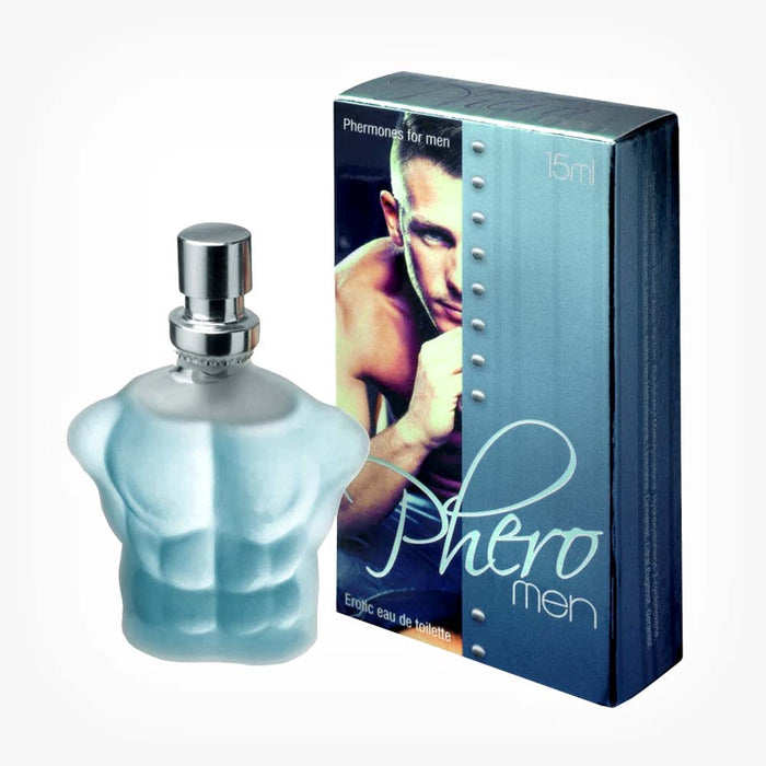 Parfum cu feromoni COBECO PheroMen, pentru bărbați, note de mosc, miros subtil și elegant, 15 ml
