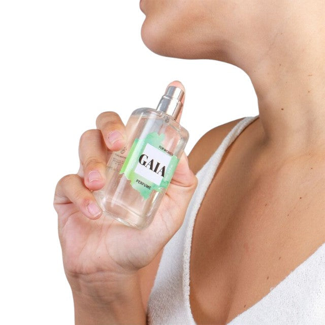 Parfum cu feromoni SECRET PLAY GAIA, cu note de citrice, fructul pasiunii și lăcrămioare, pentru femei, verde, 50 ml