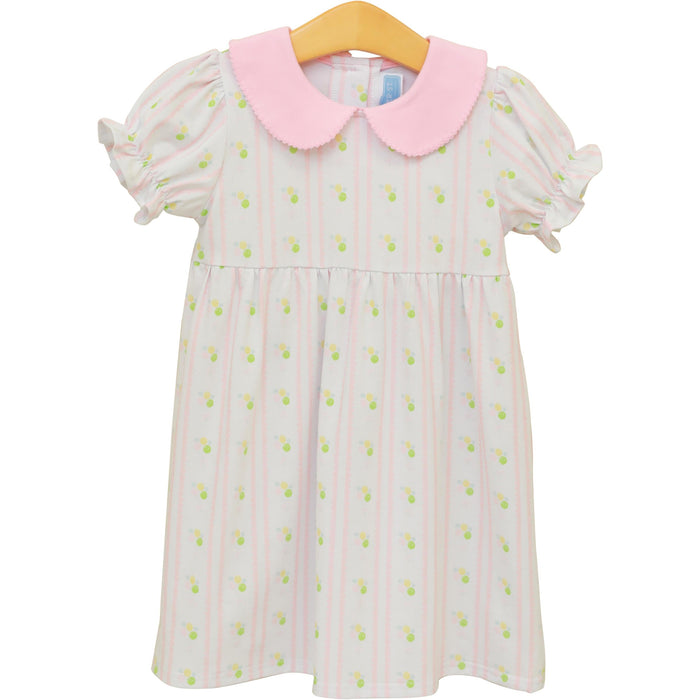 Celebrate every moment with the Party Time Dress by Trotter Street Kids! Featuring a delightful pink balloon pattern and a charming Peter Pan collar, this comfortable and breathable knit dress is perfect for birthday festivities. Let your little one shine bright and create joyful memories in style!