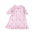 Celebrate timeless holiday charm with the Pink Nutcracker Pima Doll Dress by Baby Loren. This delicate pink dress, featuring a festive nutcracker print, perfectly pairs with infant and toddler outfits, creating heartwarming moments of matching magic and joyful play.