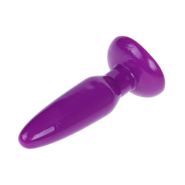 Plug anal BAILE Butt Plug, din TPR moale, lungime 15 cm, diametru 4 cm, culoare mov