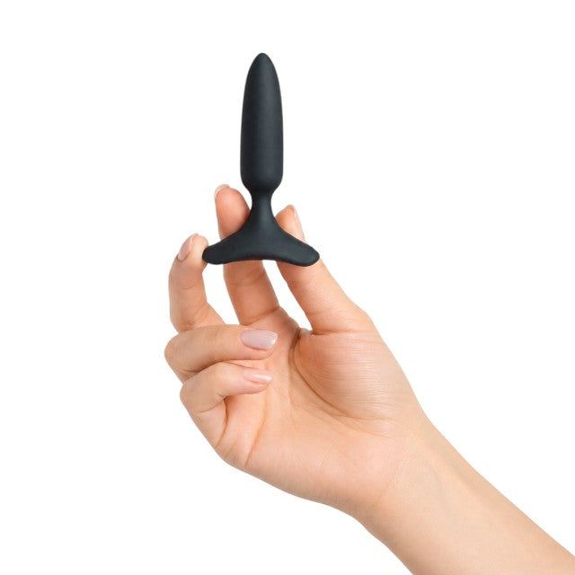 Plug anal LOVENSE - HUSH 2, control prin aplicație, cu 10 funcții de vibrare, 2.5 cm diametru, culoarea negru(mic)