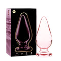 Plug anal NEBULA Series by Ibiza, din sticla, diametru 5 cm, lungime 11 cm, roz