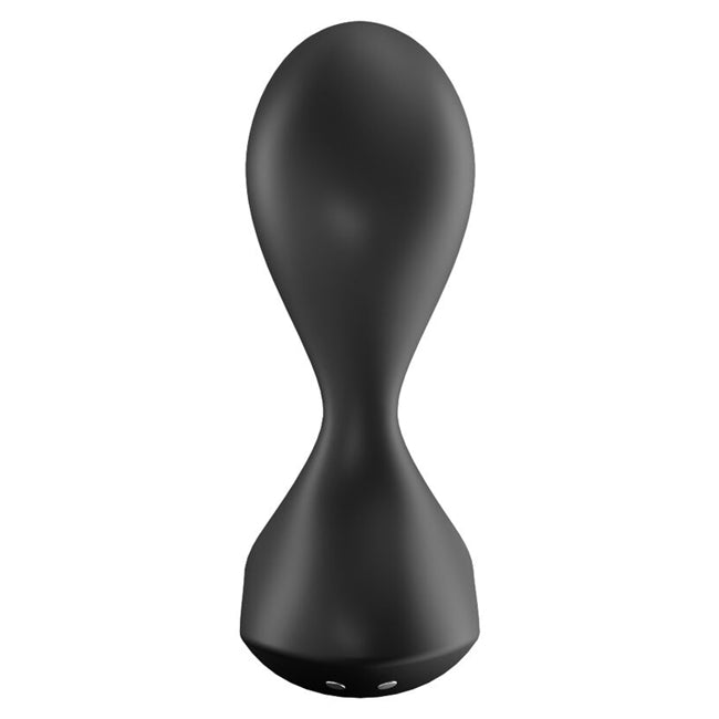 Plug anal vibrator SATISFYER Sweet Seal, control prin aplicatie, vibratii personalizate, rezistent la apa IPX7, negru