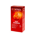 Prezervative cu striatii CONTROL HOT PASSION, cu efect de incalzire, 1 cutie x 10 buc